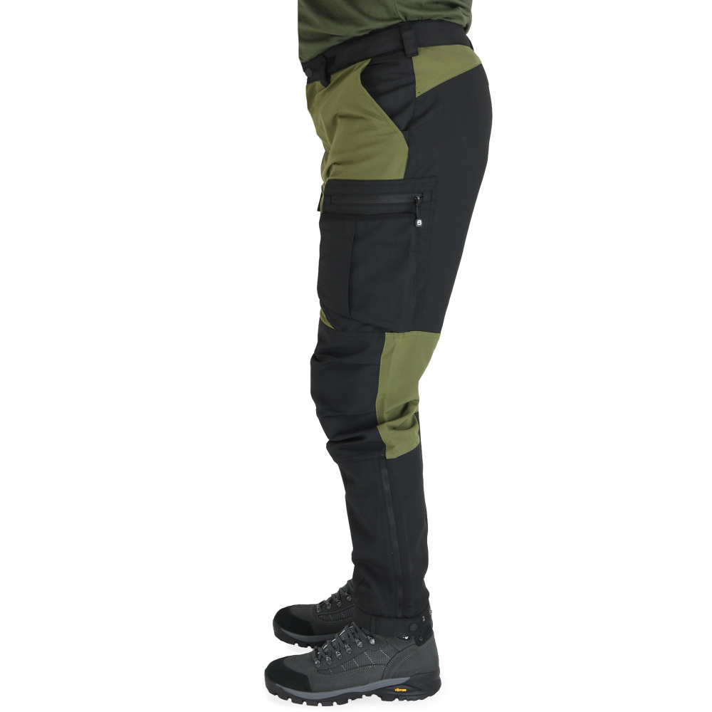 detail Asoto Abisko olivové pánské outdoor/hunting kalhoty Water Resistant