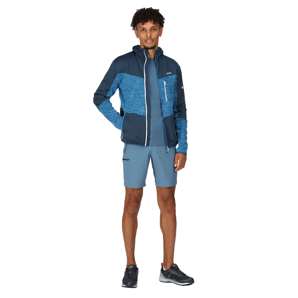 detail REGATTA Cadford V modrá pánská outdoor mikina