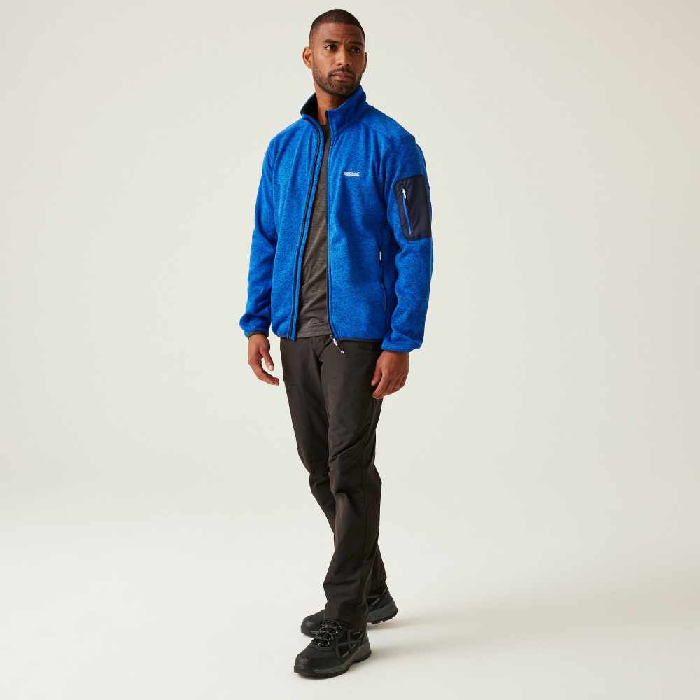 detail REGATTA Newhill modrá pánská outdoor mikina