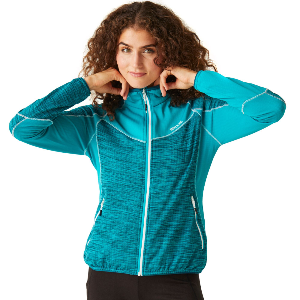 detail REGATTA Wmn Hepley FZip II modrá dámská outdoor mikina