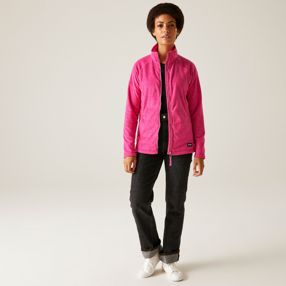 detail REGATTA Mayse Full Zip růžová dámská outdoor mikina