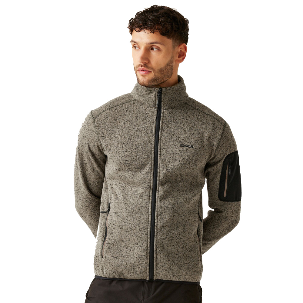 detail REGATTA Newhill šedá pánská outdoor mikina