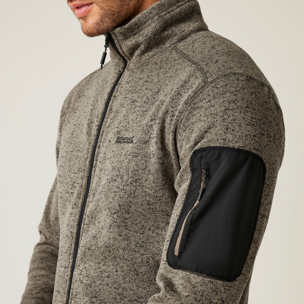 detail REGATTA Newhill šedá pánská outdoor mikina