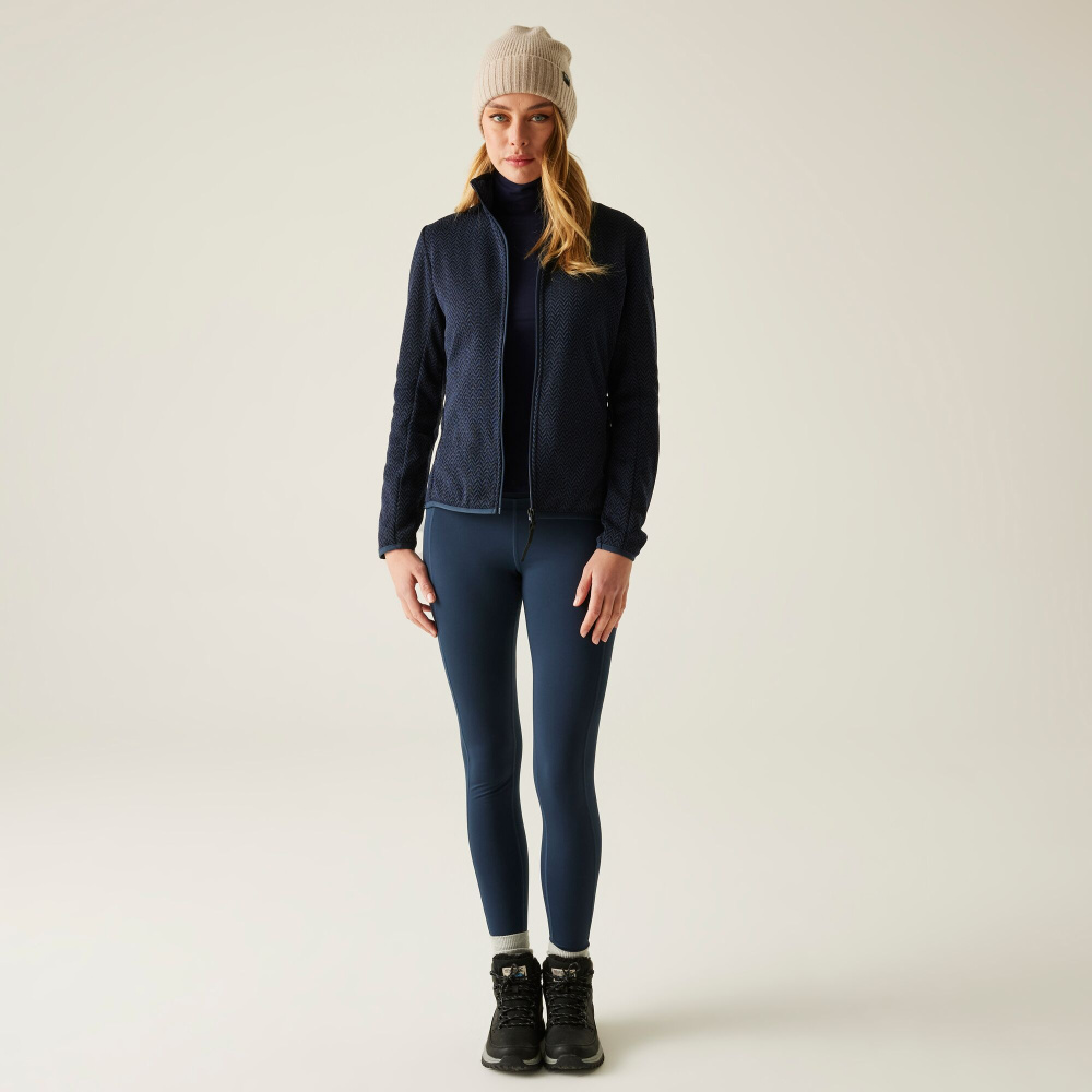 detail REGATTA Elzie modrá dámska outdoor mikina z pohodlného materiálu celoročná