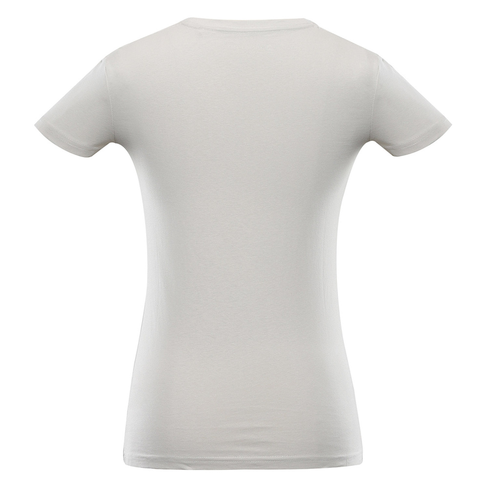 detail ALPINE PRO Worlda šedé dámské triko 100% organická bavlna