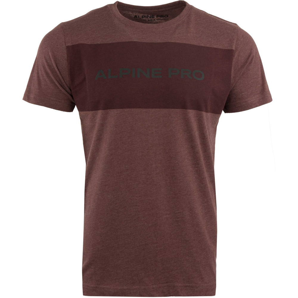 detail ALPINE PRO Zebaro vínové pánské triko