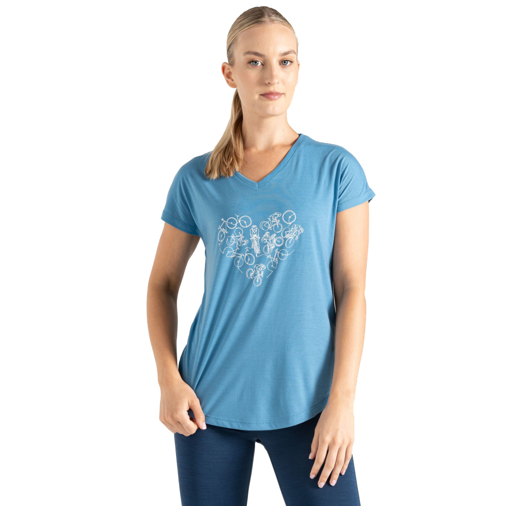 detail DARE2B Calm Tee modré dánské outdoor triko