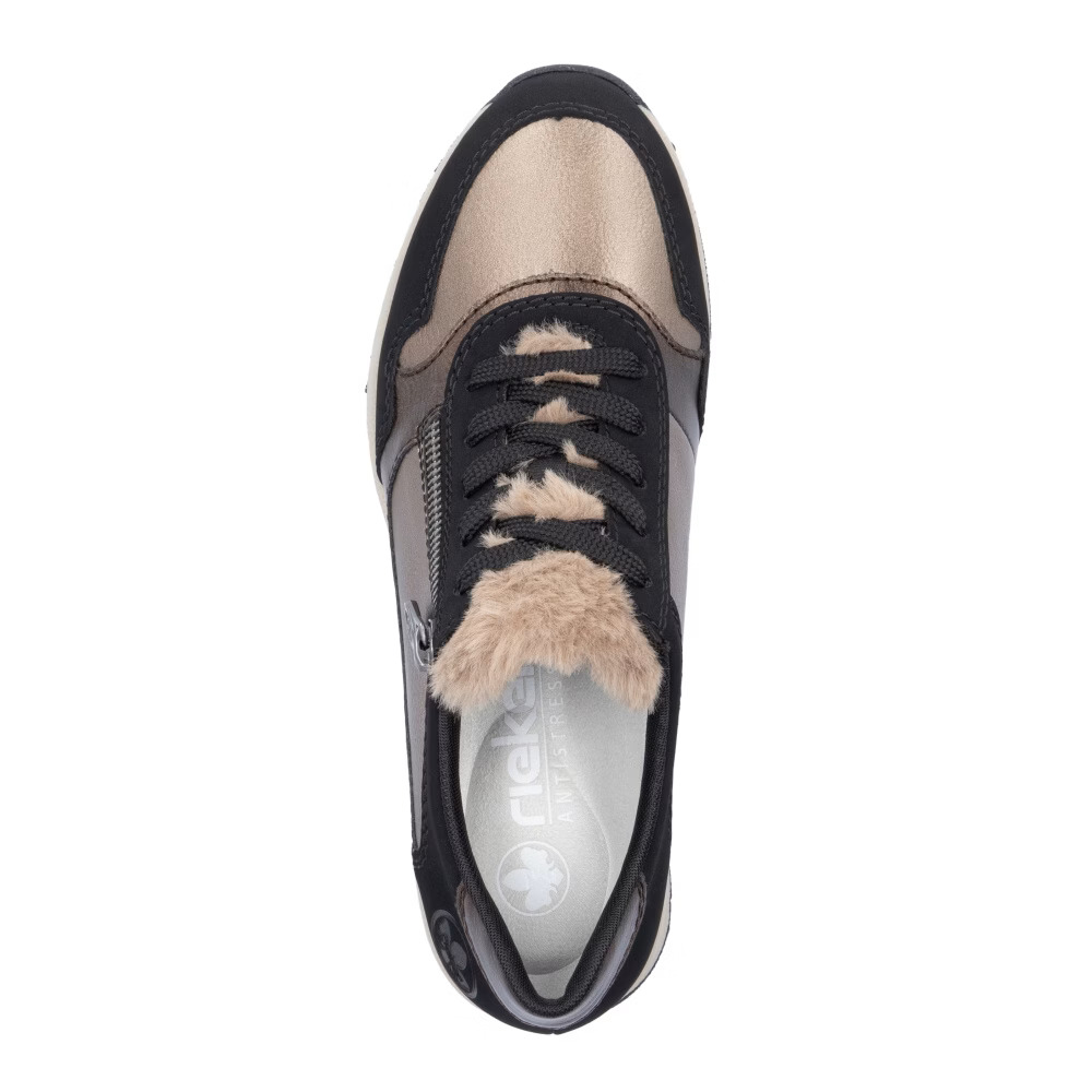 detail RIEKER N9301-90 černé dámské sneakers