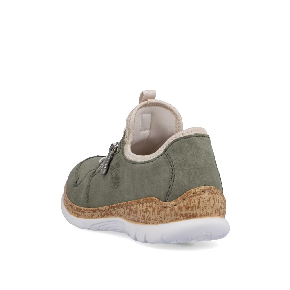 detail RIEKER N42G0-52 zelené dámské tenisky