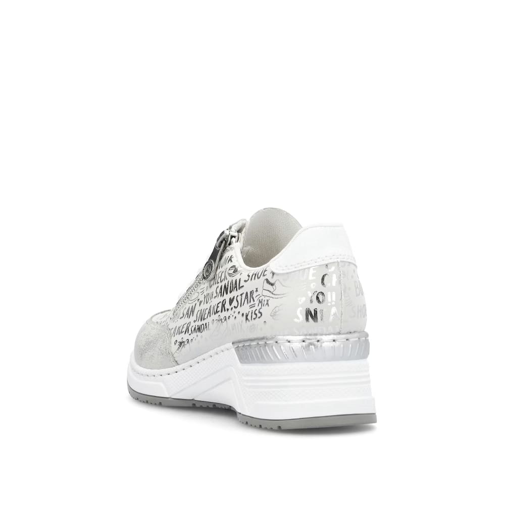 detail RIEKER N4316-90 bílé dámské tenisky