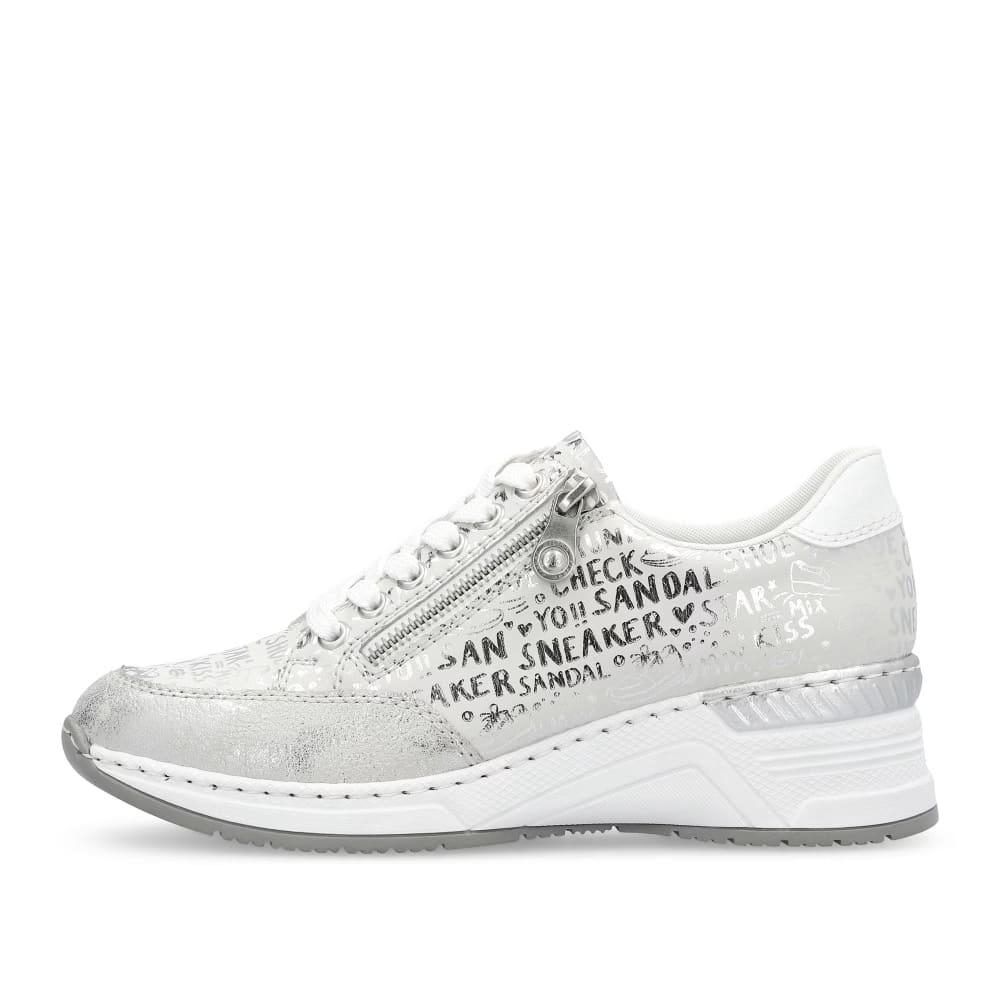 detail RIEKER N4316-90 bílé dámské tenisky