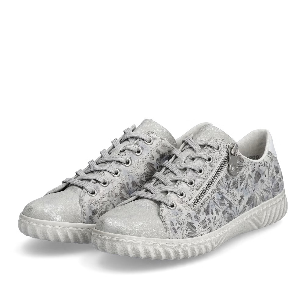 detail RIEKER N0900-90 šedé dámské tenisky