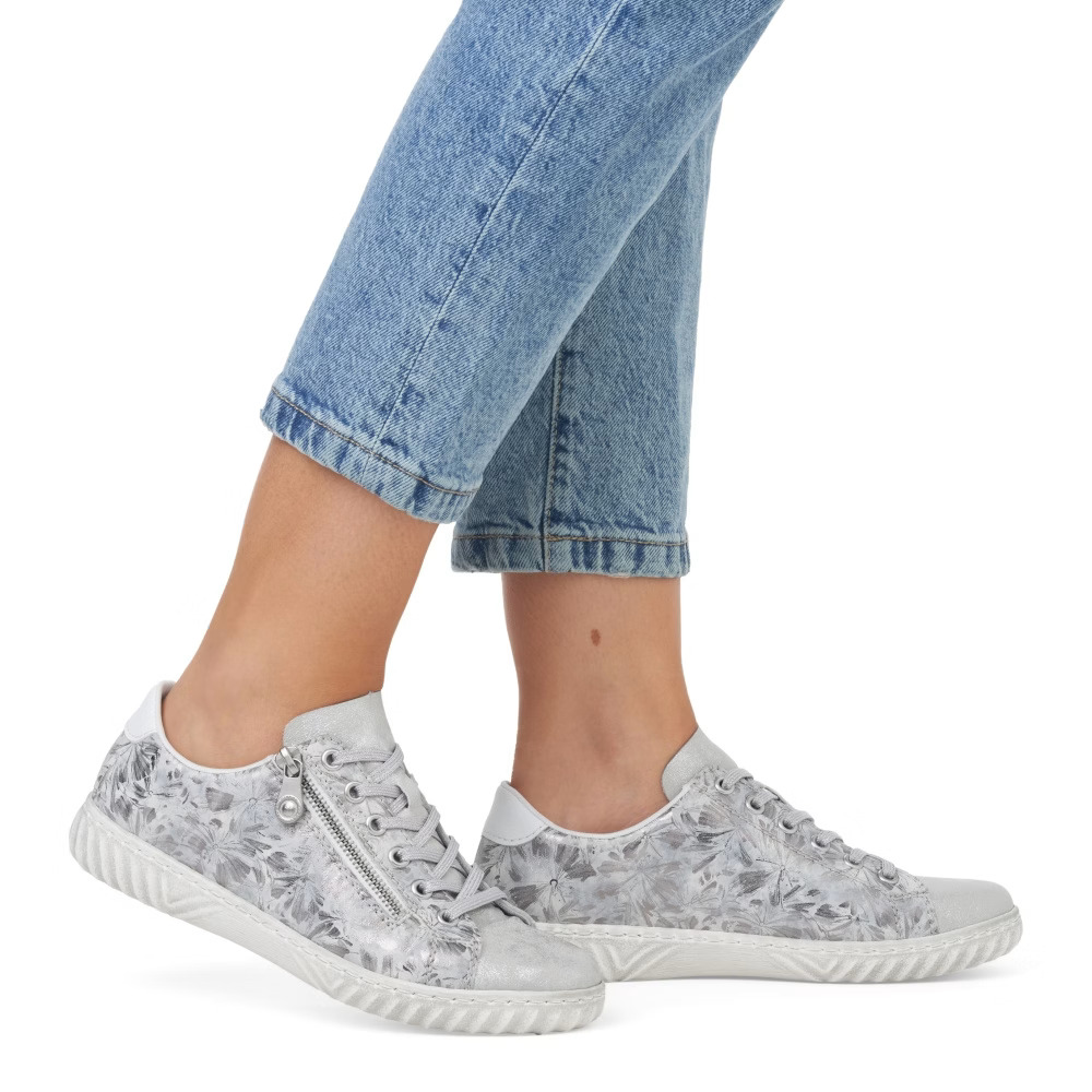 detail RIEKER N0900-90 šedé dámské tenisky