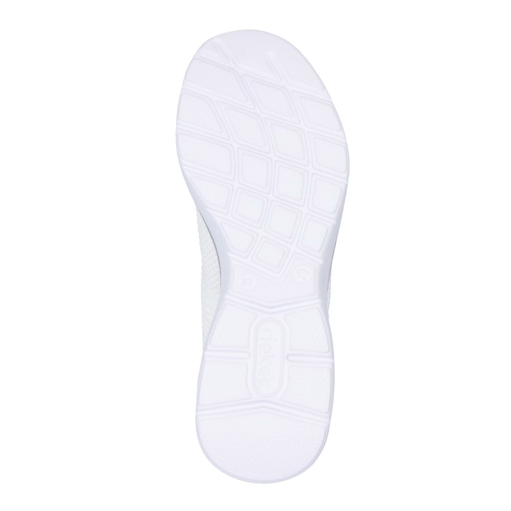 detail RIEKER M5072-80 bílé dámské tenisky