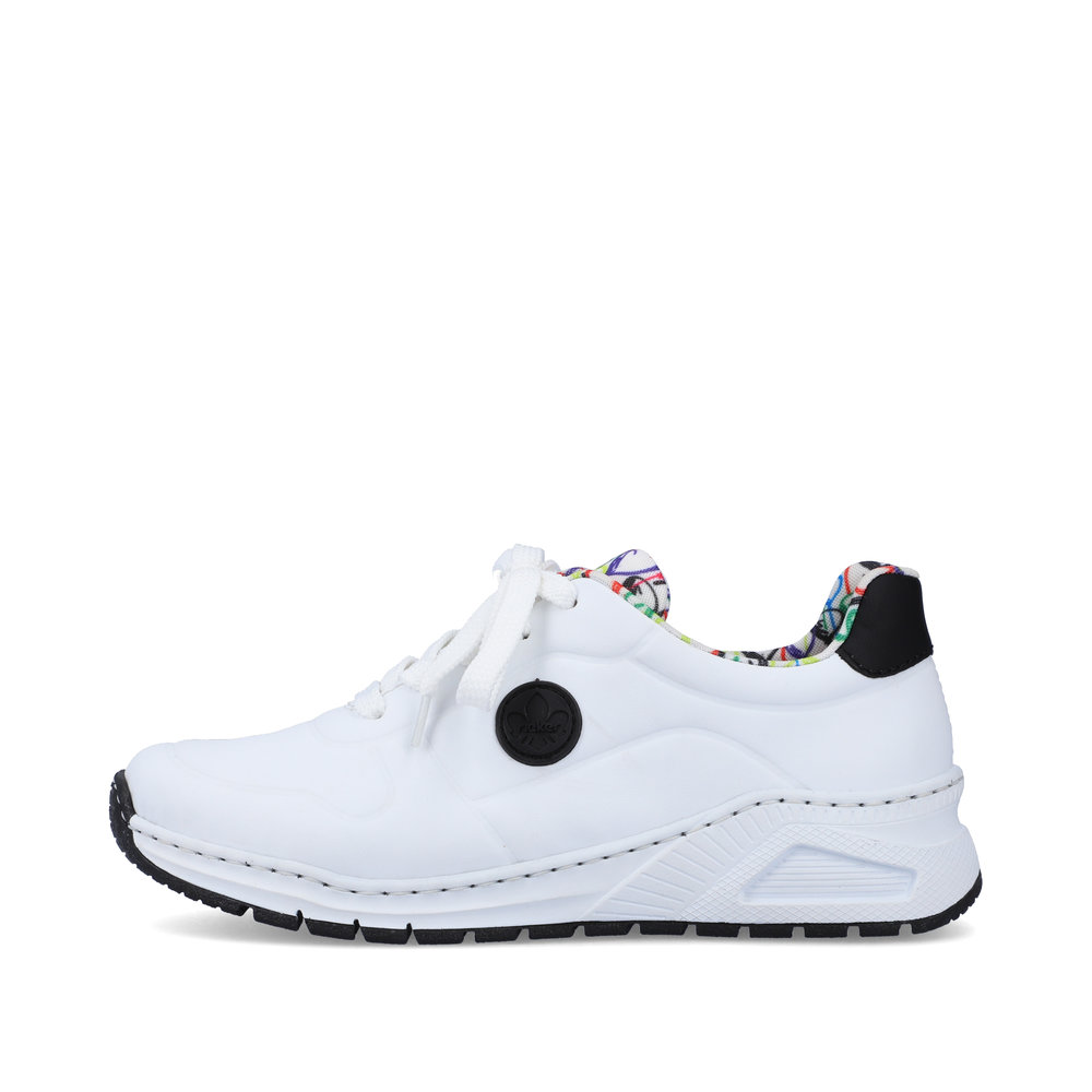 detail RIEKER M4903-80 bílé dámské tenisky