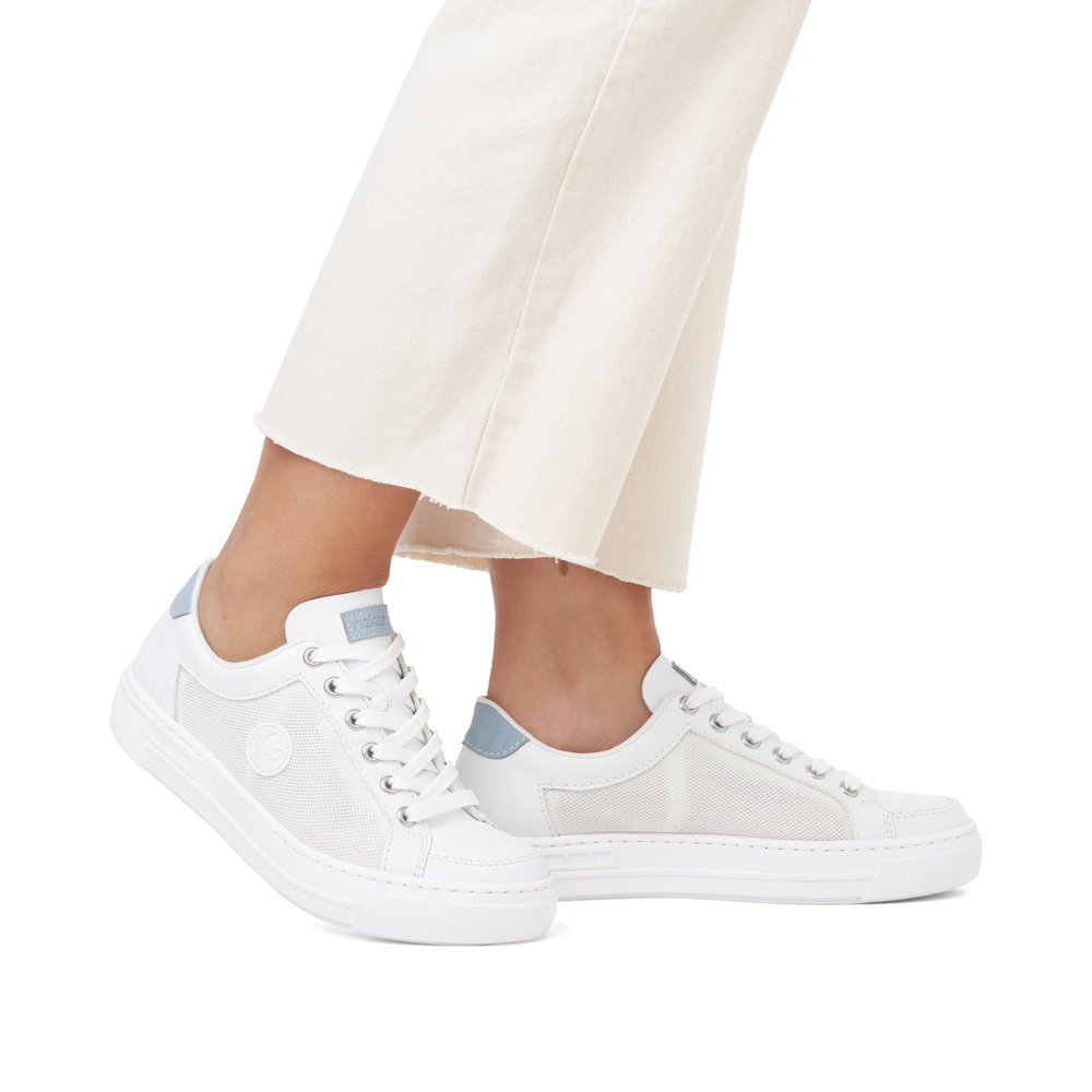 detail RIEKER L8803-80 bílé dámské tenisky