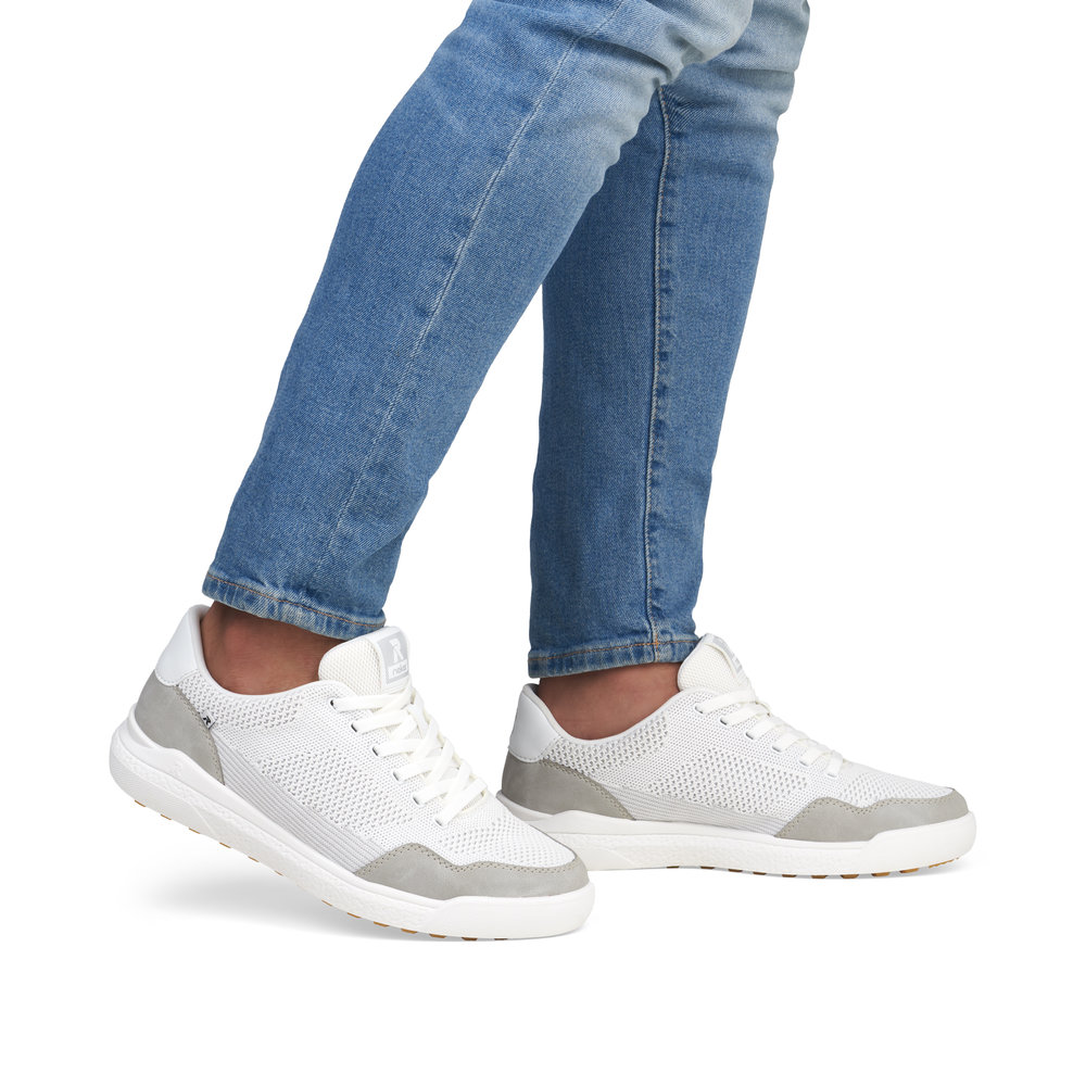 detail RIEKER U1104-80 bílé pánské tenisky