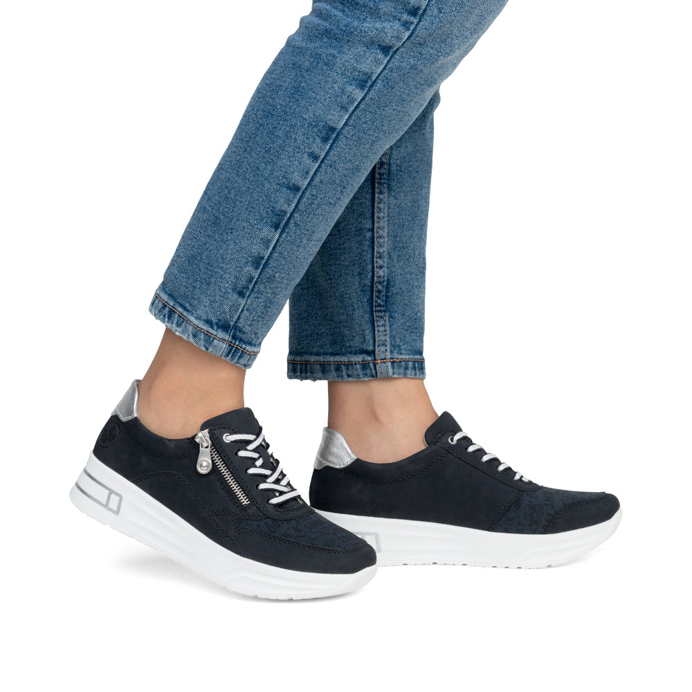 detail RIEKER N8114-14 modré dámské tenisky