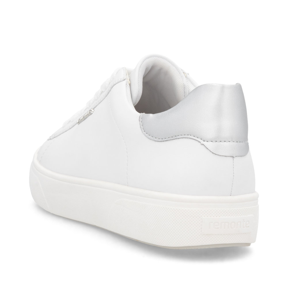 detail RIEKER Remonte D2J00-80 bílé dámské kožené tenisky