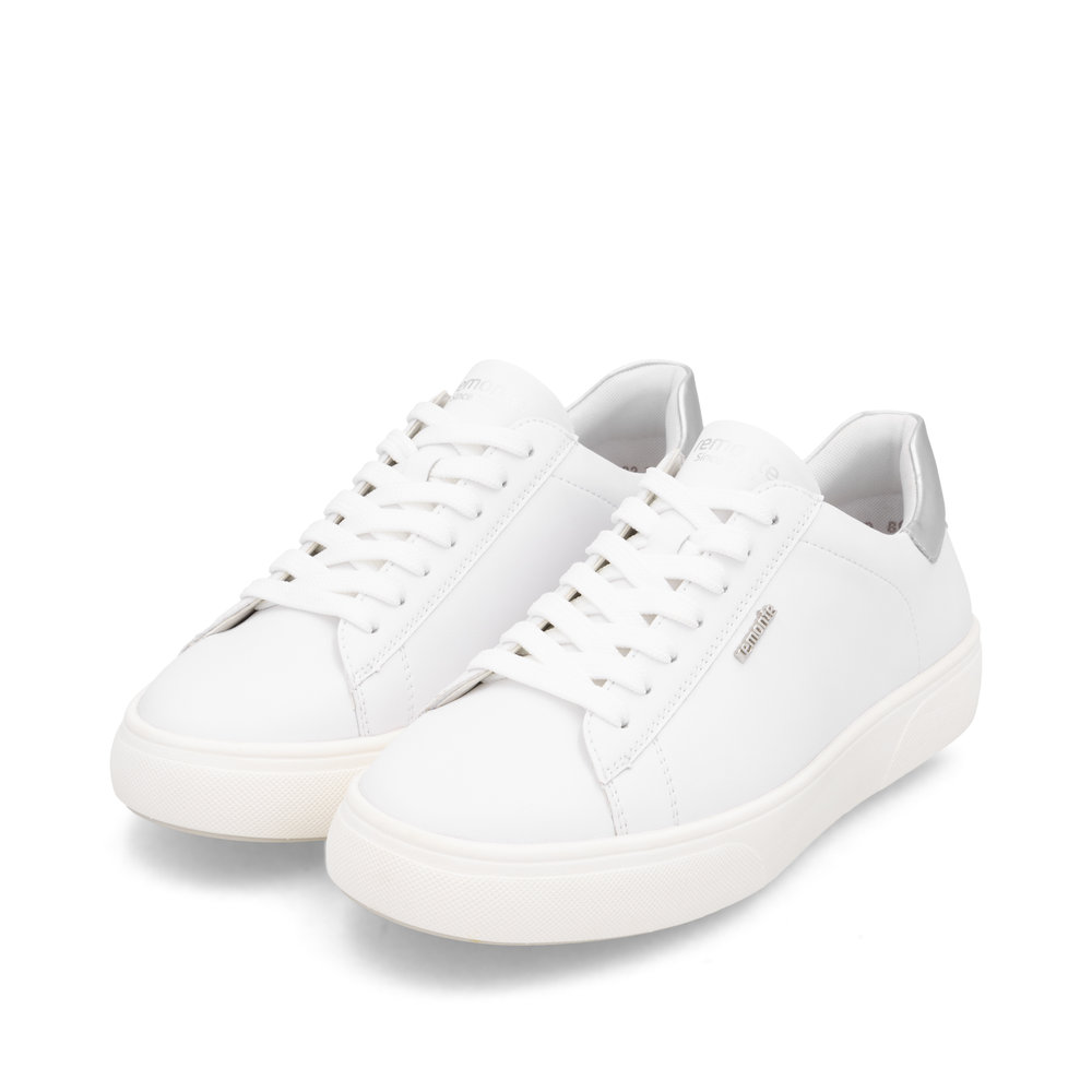 detail RIEKER Remonte D2J00-80 bílé dámské kožené tenisky