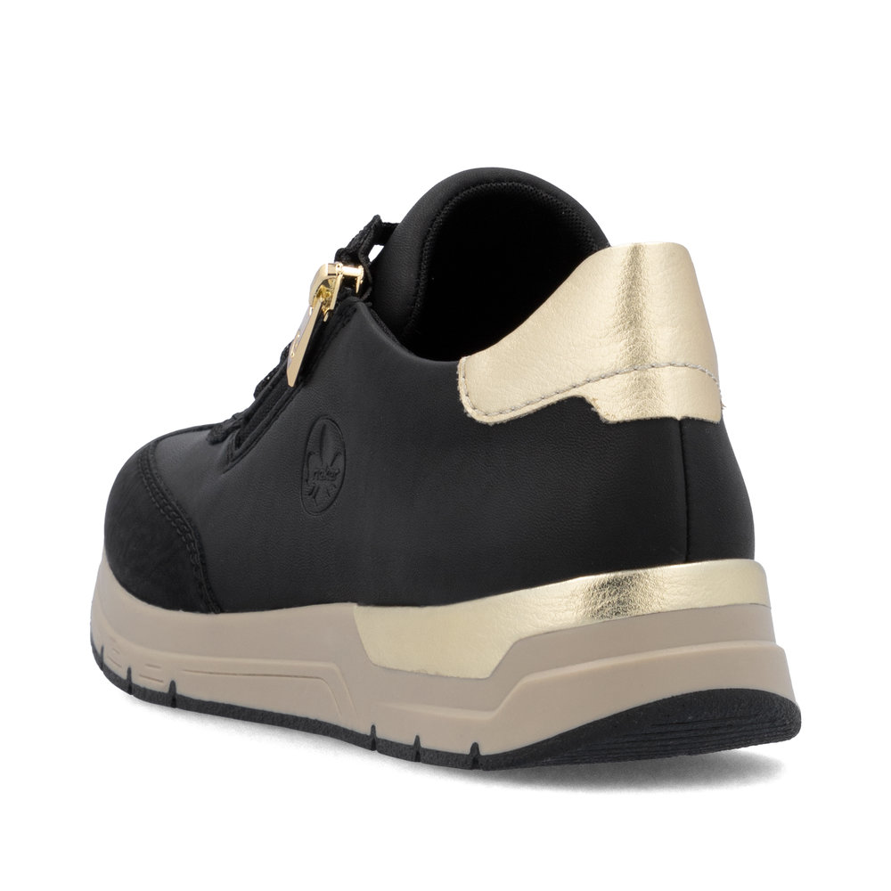 detail RIEKER 58923-00 černé dámské tenisky