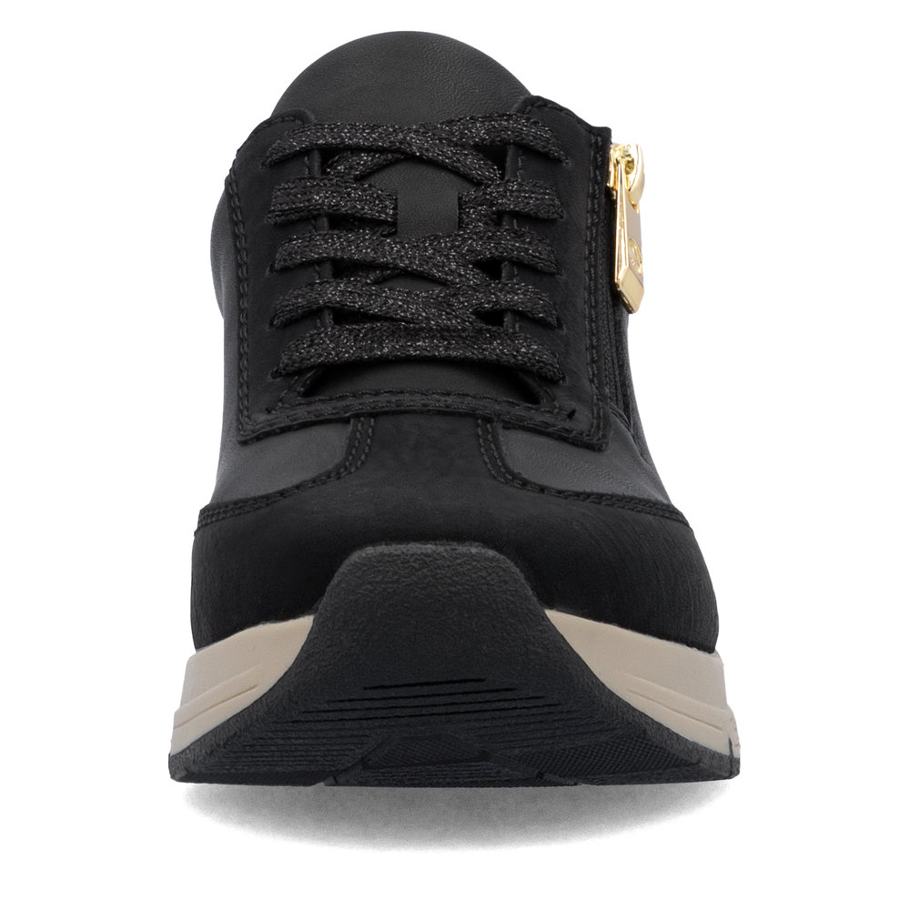 detail RIEKER 58923-00 černé dámské tenisky