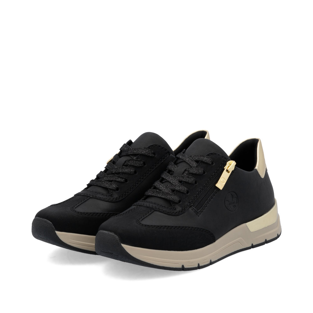 detail RIEKER 58923-00 černé dámské tenisky