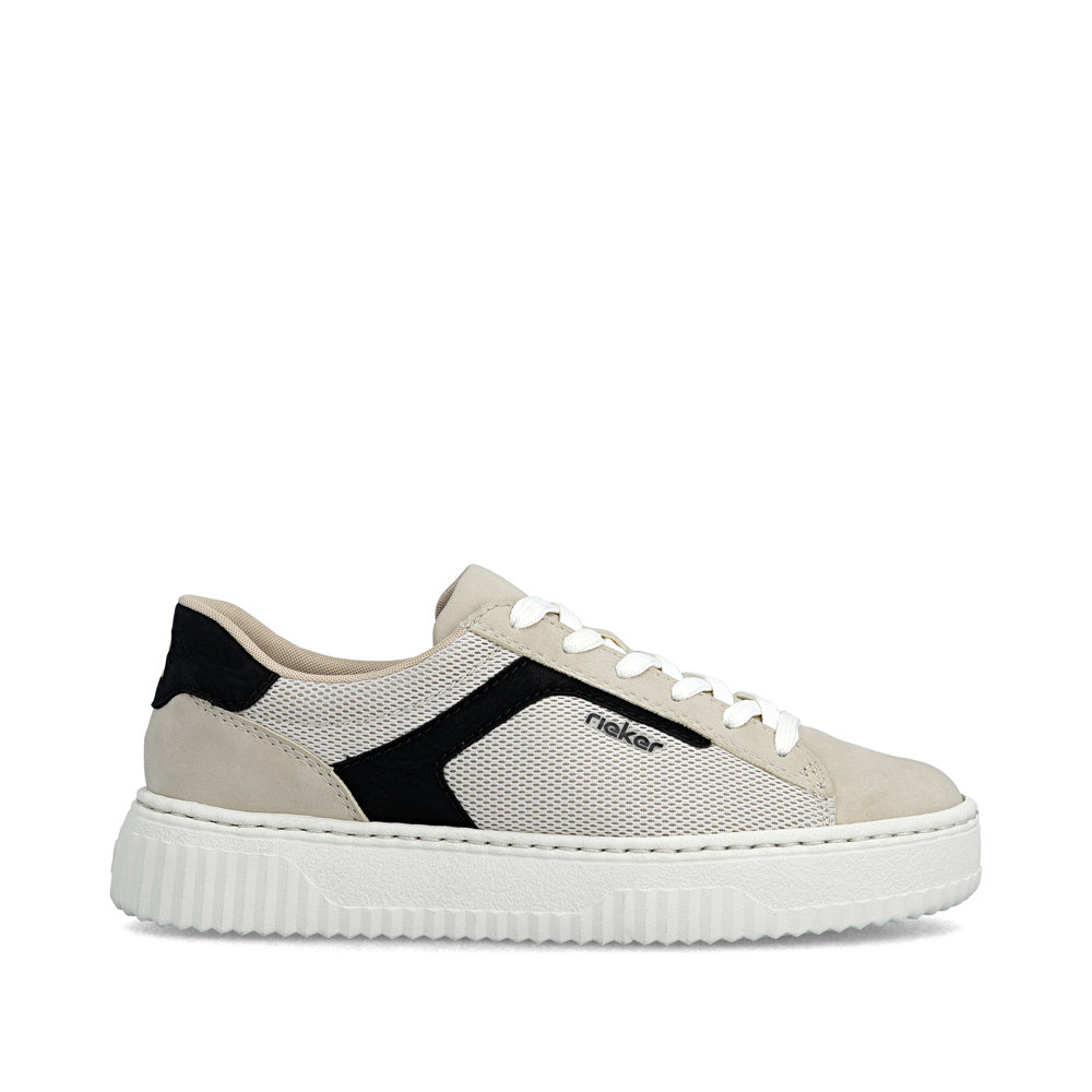 detail RIEKER N9900-60 béžové dámske tenisky, pohodlné a vzdušné