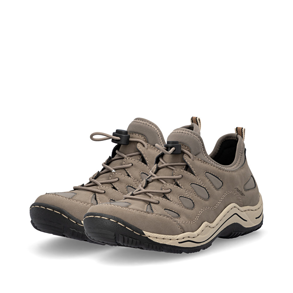 detail RIEKER L0551-64 béžové dámske pohodlné Antistress tenisky