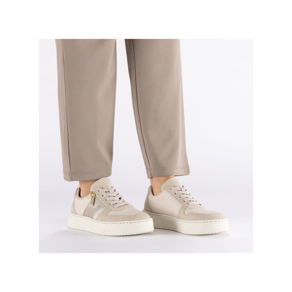 detail RIEKER N9909-60 béžové dámske tenisky s technológiou Antistress