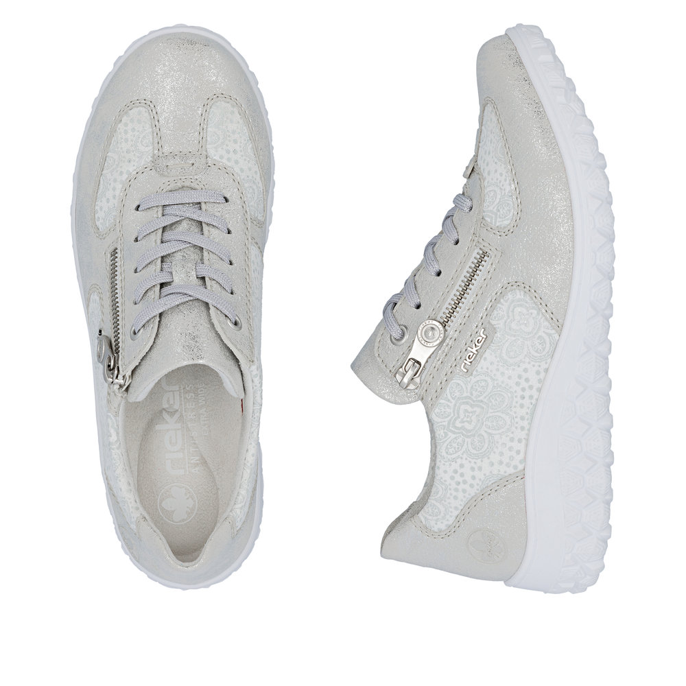 detail RIEKER 59501-90 sivé dámske pohodlné tenisky Antistress