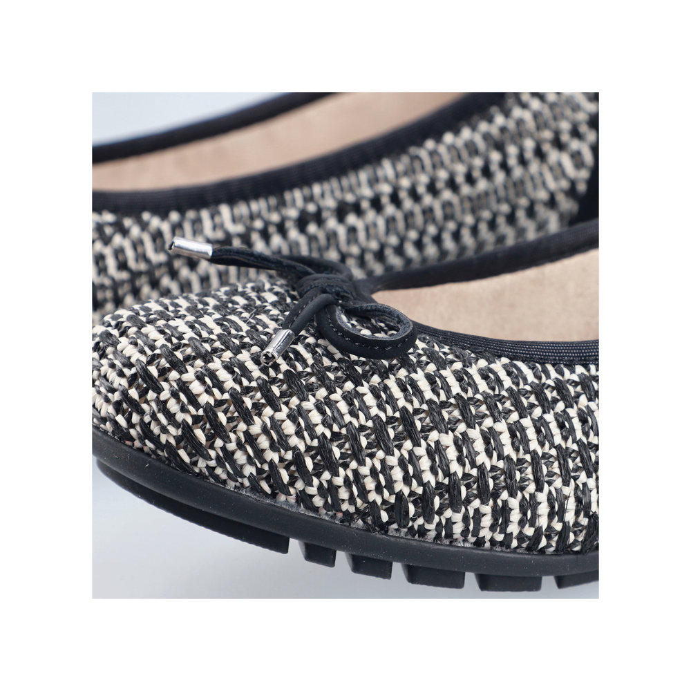 detail RIEKER 43850-00 čierne dámske baleríny