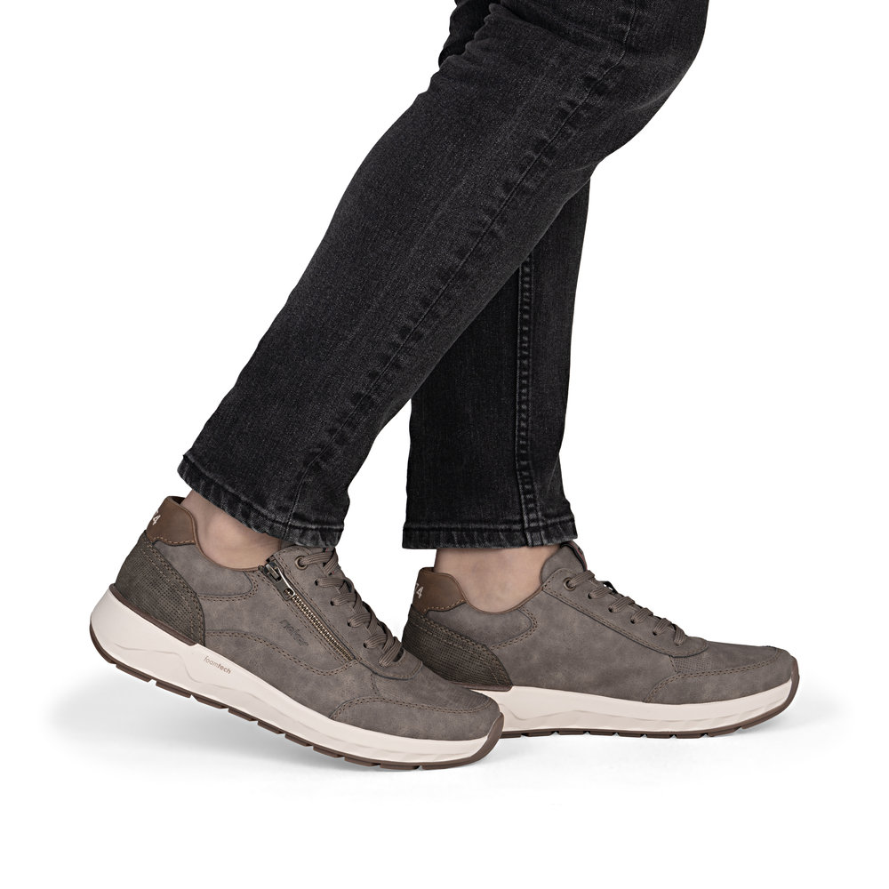 detail RIEKER 11504-64 hnedé pánske tenisky s technológiou Antistress