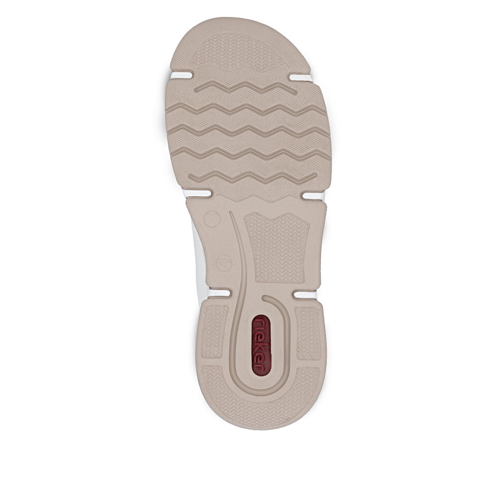 detail RIEKER 45969-80 biele dámske tenisky s technológiou Antistress