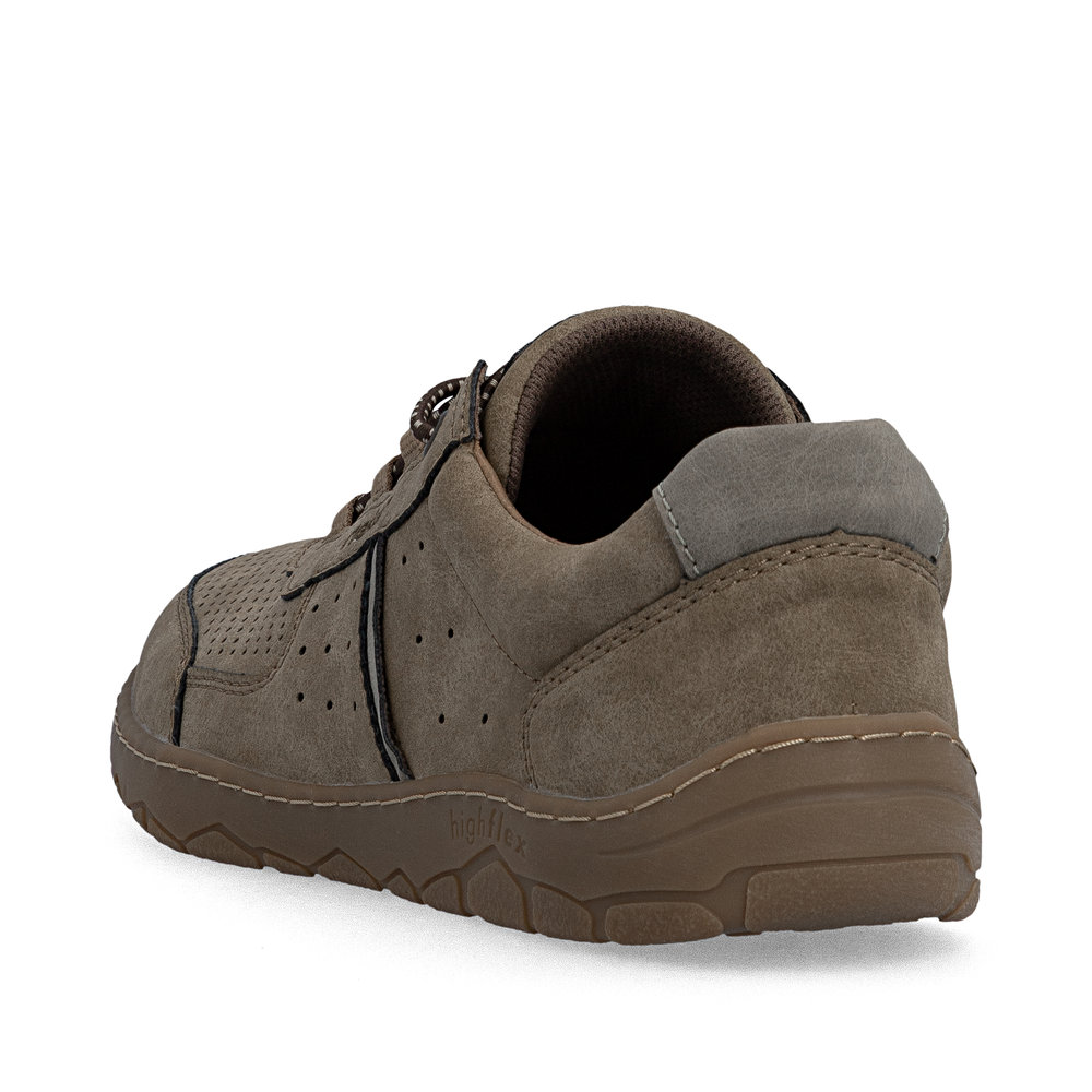 detail RIEKER 08351-64 hnedé pánske tenisky s podrážkou Antistress