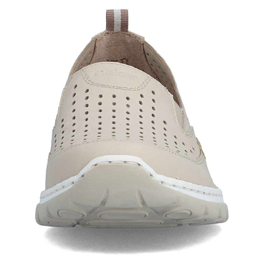 detail RIEKER L32F4-60 béžové dámske letné baleríny, antistress podrážka