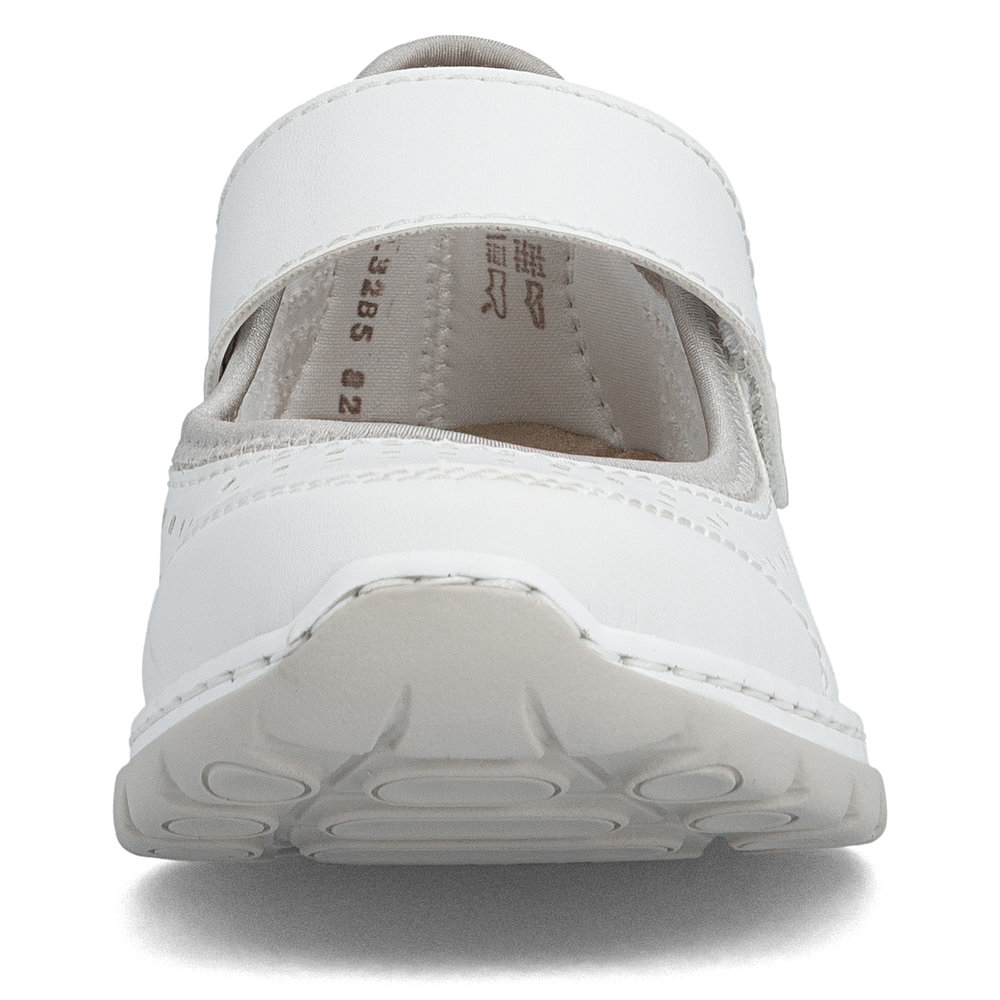 detail RIEKER L32B5-82 biele dámske letné poltopánky, priedušné, Antistress podrážka