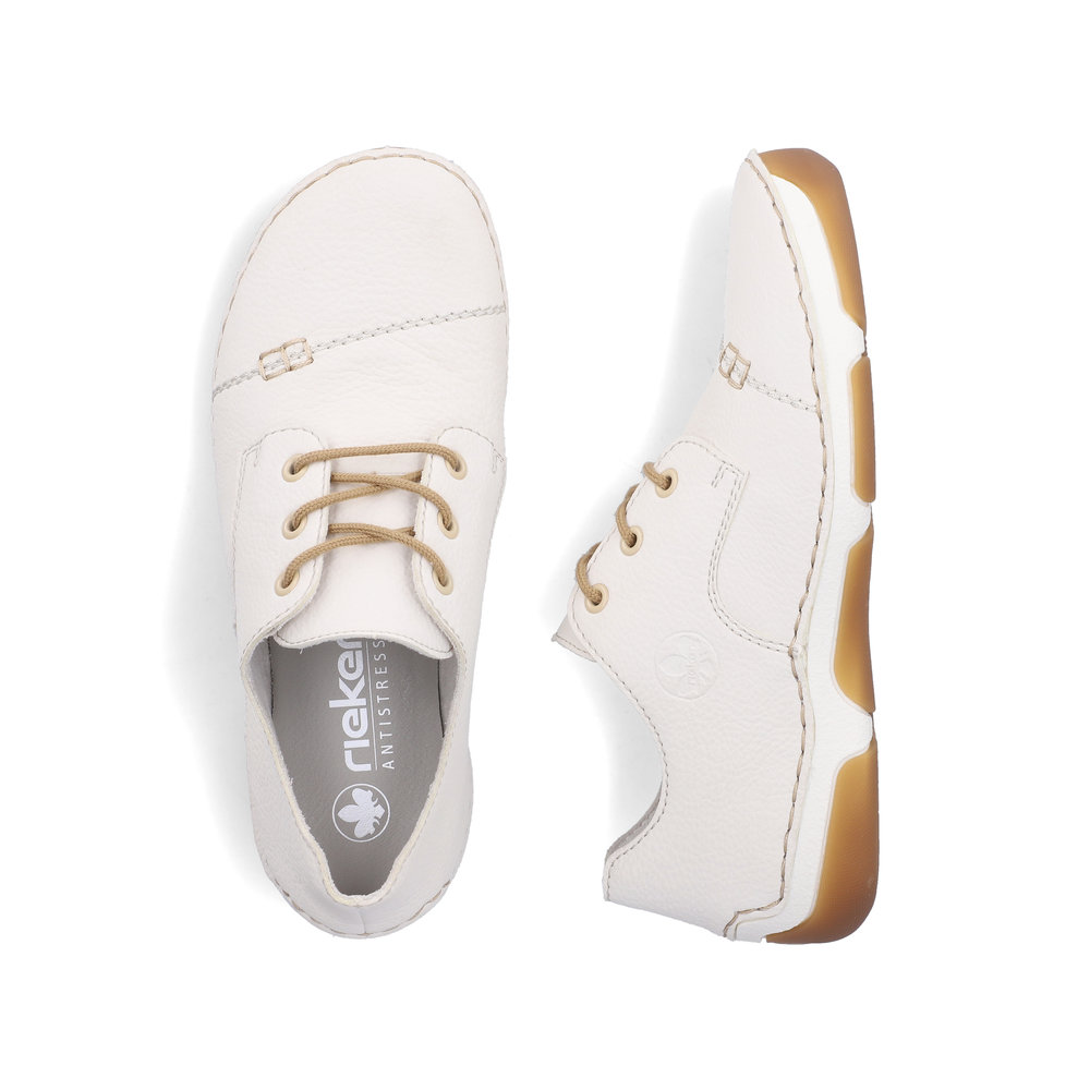 detail RIEKER 55920-80 béžové dámske pohodlné, ľahké tenisky, Antistress podrážka