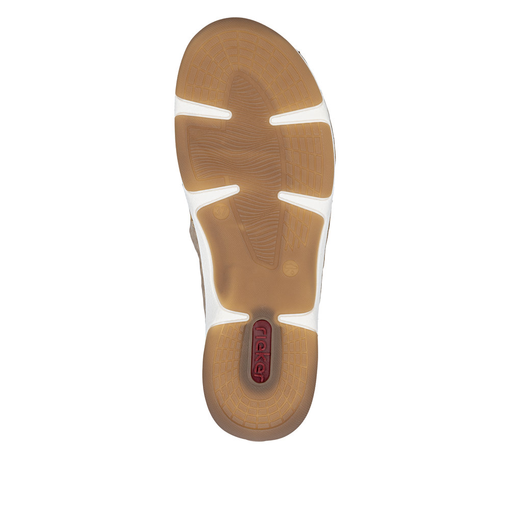 detail RIEKER 55958-20 béžové dámske baleríny vhodné na teplé letné dni, Antistress