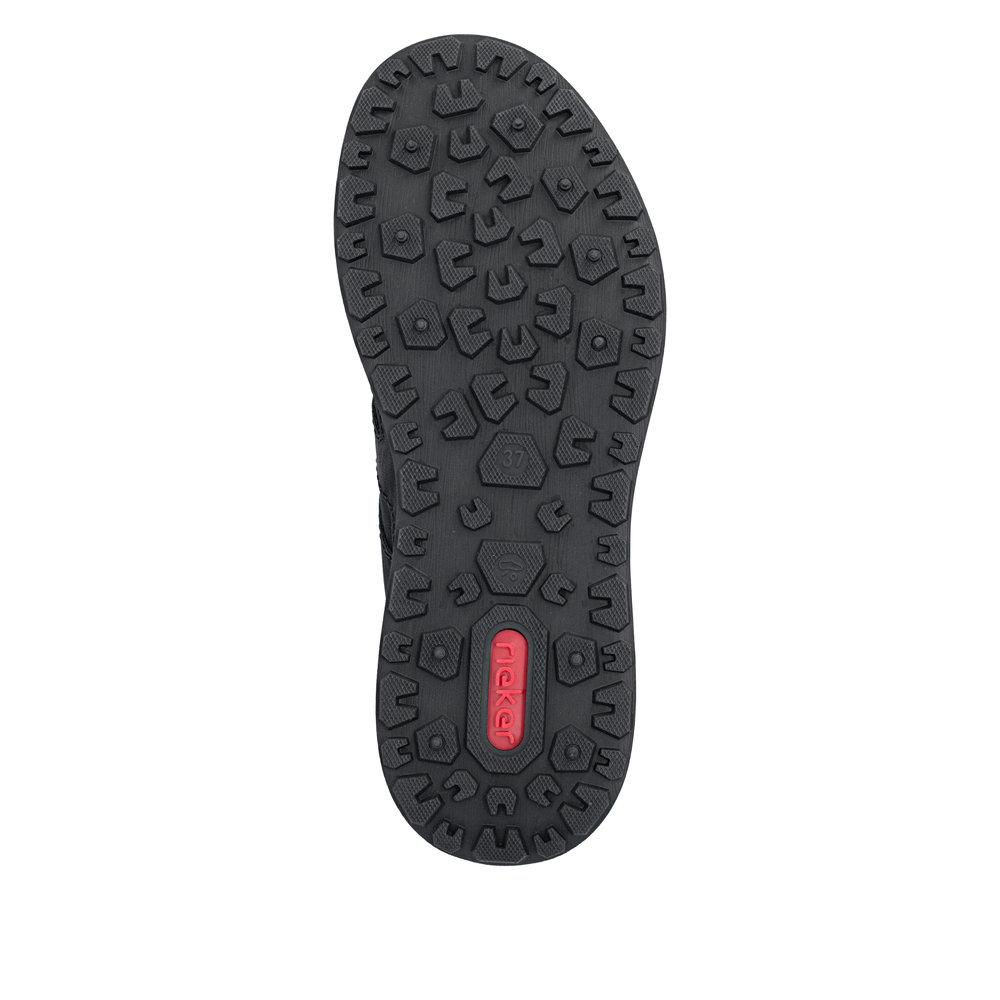 detail RIEKER Z0900-00 čierne dámske športové tenisky s membránou Rieker-TEX