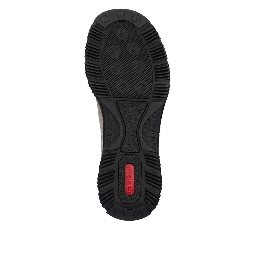 detail RIEKER N3271-90 béžové dámske pohodlné tenisky s podrážkou Antistress