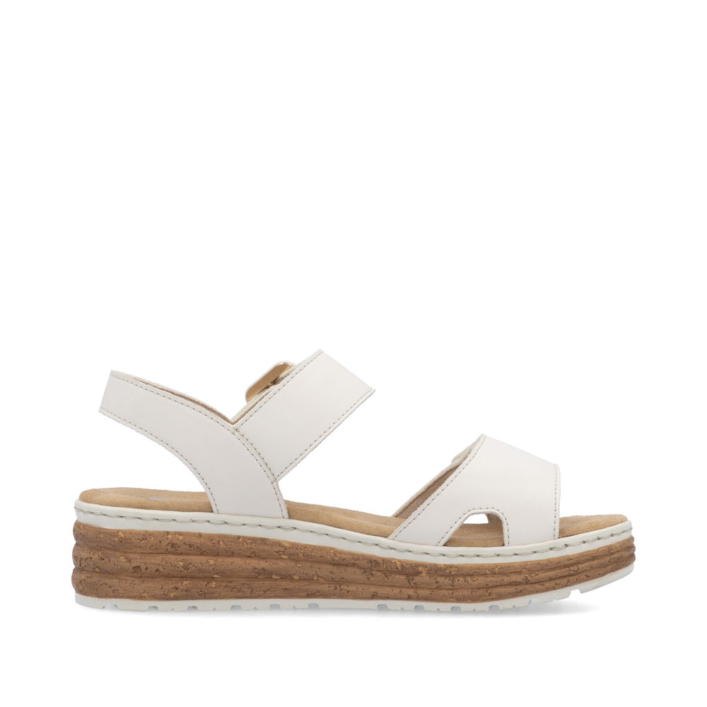 detail RIEKER 62760-60 béžové dámské sandály