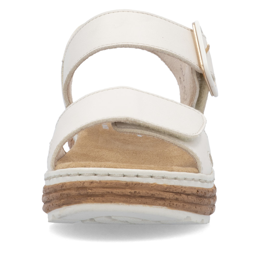 detail RIEKER 62760-60 béžové dámské sandály