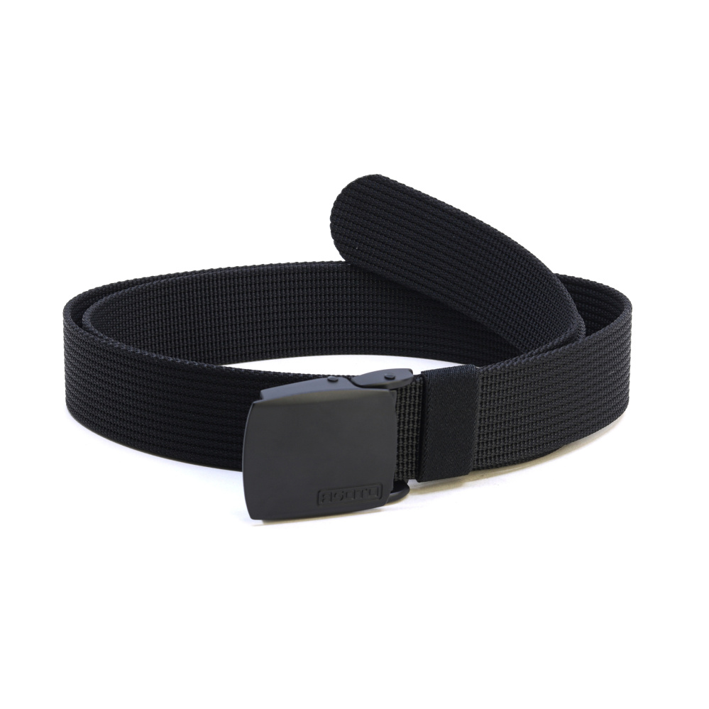 detail Asoto čierny univerzálny opasok 120 cm s kovovou rýchloupínacou prackou