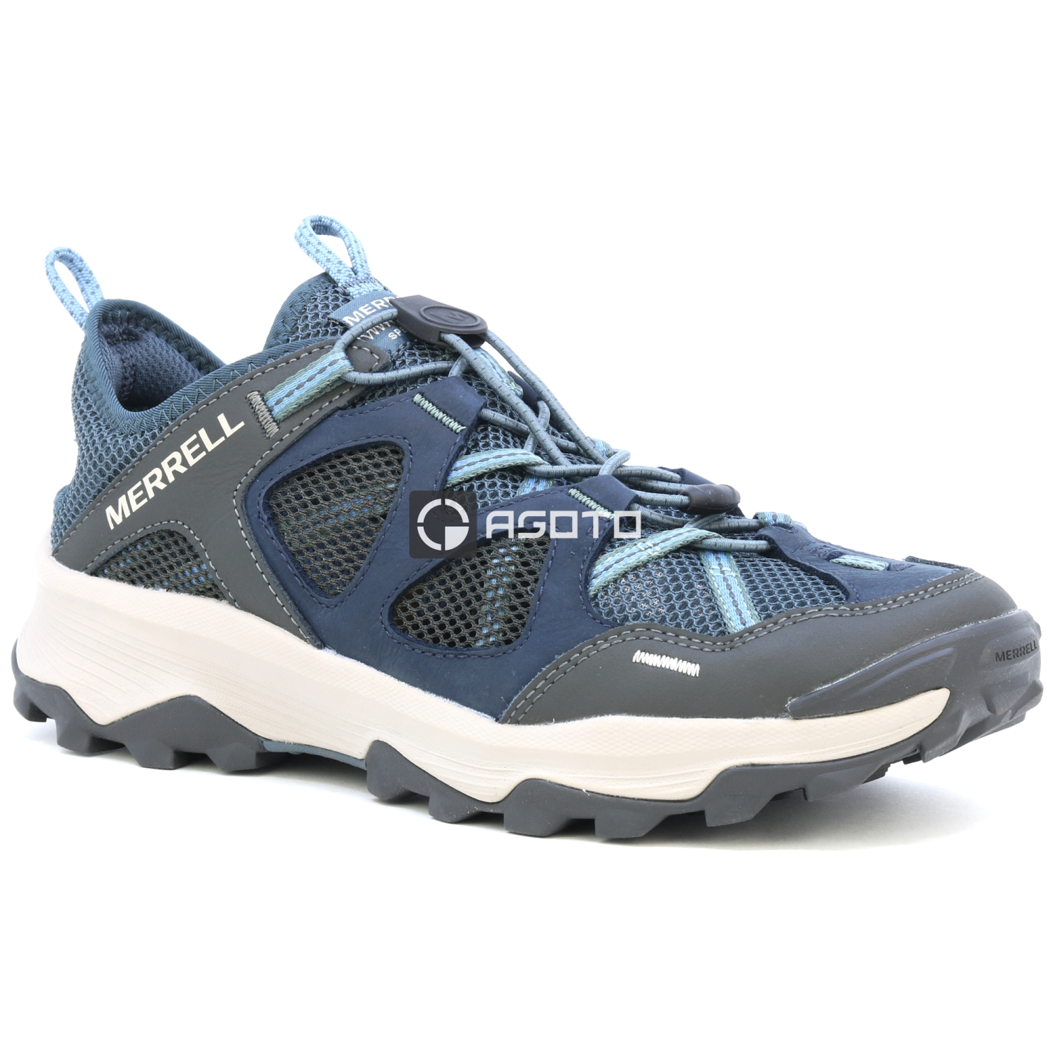 detail MERRELL Speed Strike LTR modrá pánská letní outdoor obuv Výprodej