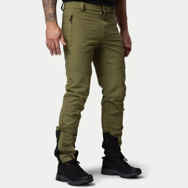 Beyond Nordic Sweden BN012 olivové pánske ľahké outdoor nohavice, stretch H2O
