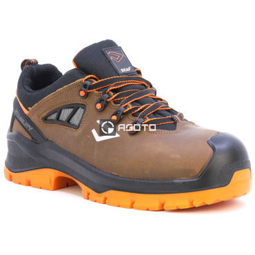 BICAP Seal Low S3 hnedá pánska pracovná obuv + ventilačný systém Pro Air