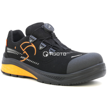 SIXTON Mabloo S3S čierna pánska pracovná obuv, rýchloupínanie BOA®, Vibram®