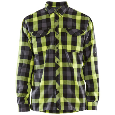 BLAKLADER Sweden Flannel zelená pánská flanel košile