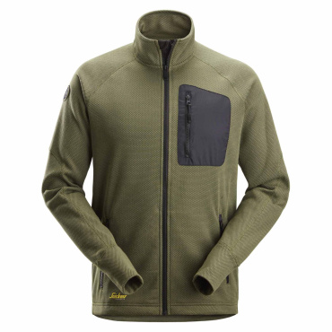 SNICKERS FlexiWork Mesh olivová pánská mikina